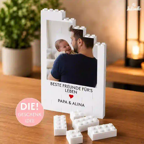 Personalisiertes Fotogeschenk zur Geburt für den frisch gebackenen Papa