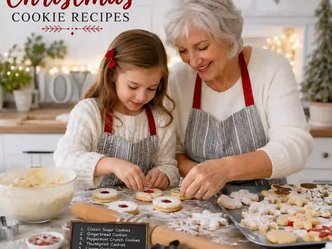Ein Vater und seine Tochter backen gemeinsam Plätzchen und rollen Teig aus